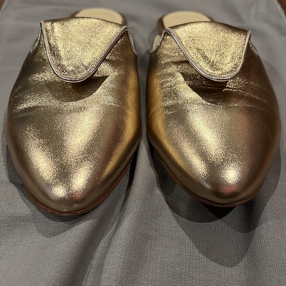 Sarah Flint Andrea Slide Gold 8 38 - Picture 2 of 7